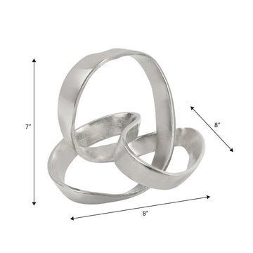 Chamberlain 7" Aluminum Abstract Knot Decorative Sculpture